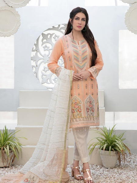 Pakistani Salwar Kameez - Heavy Embroidered Lawn