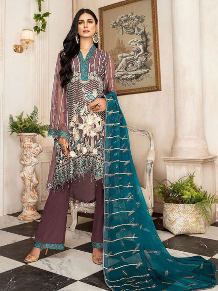  Pakistani Dress - Premium Chiffon