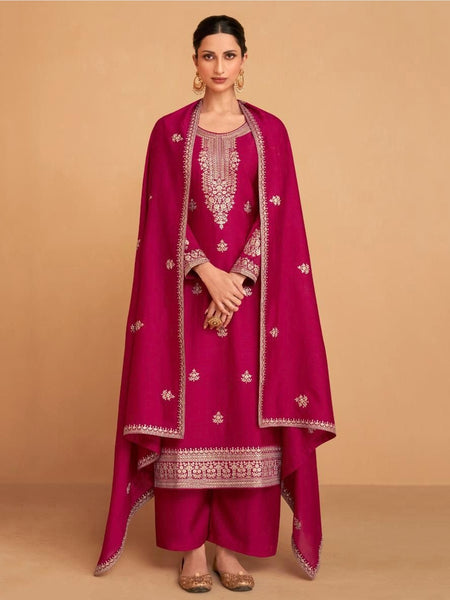 Casual Indian Dress - Premium Silk Embroidery