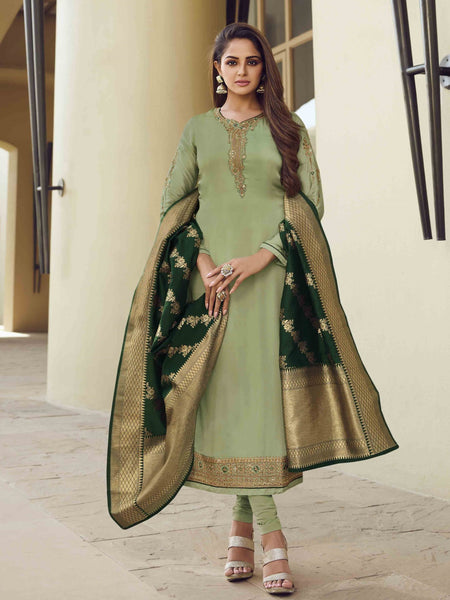Casual Salwar Kameez - Georgette & Banarasi
