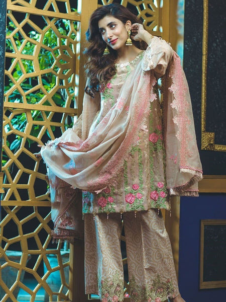 Pakistani Salwar Kameez - Designer Rangrasia Festive