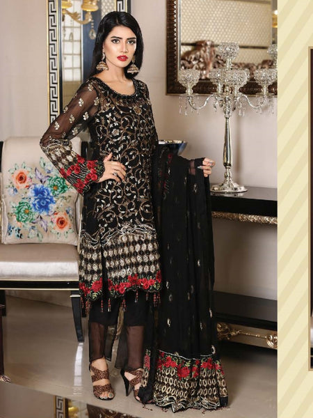Pakistani Salwar Kameez - Royale Chiffon