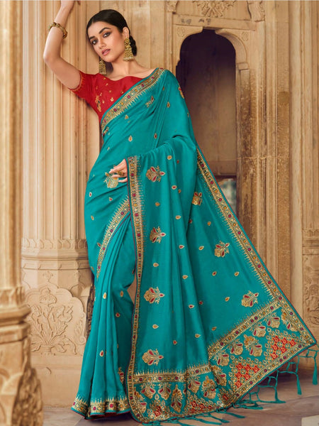  Saree - Art Silk Zari Embroidery