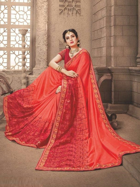 Casual Saree - Georgette Embroidered Saree