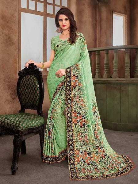 Saree - Pashmina Digital Print