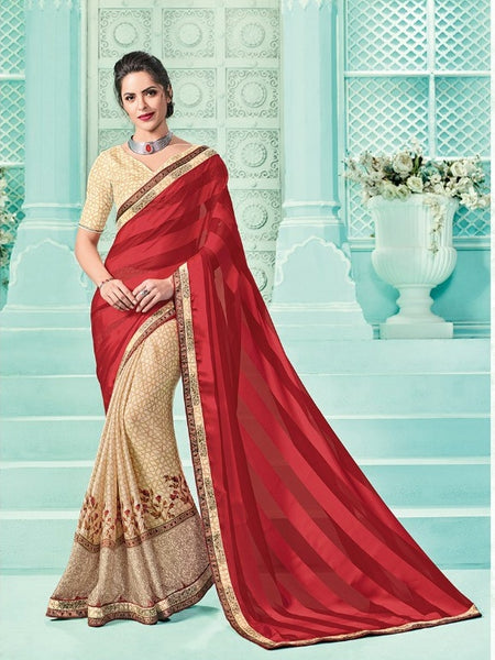 Yellow Saree - Fancy Digital Print