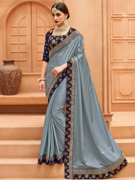 Silk Saree - Gota Patti Lace on Silk